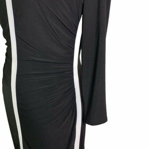 Ralph Lauren Colorblock Ruched Stretch Dress - Picture 8 of 12